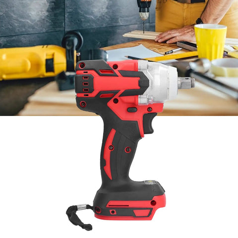 Cloimei 18 V Brushless Cordless Impact Wrench With 1/2 Inch Chuck, 250 Nm Torque, Fast 2400 Rpm Speed For Car Repair And Construction Sites on workbench.
