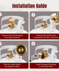 Installation guide for 3.5 Ft Universal Gas Grill Regulator And Hose With Leak Detector Gauge For Propane BBQ Grills Patio Heaters