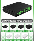 Stronger Garden Mesh Netting For Outdoor Plants And Veggies 10 X 12 Ft Black PP Nanocomposite Bird Barrier folded
