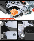 Close-up of Door Lock Latch Actuator for Cadillac Escalade and Chevy Silverado front right passenger side replacement, 2000-2011 models.