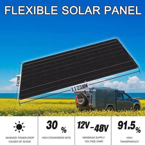 1000 Watt Solar Panel Kit With Two 500W Flexible Panels, 40A Charge Controller, Monocrystalline PV Modules For Off Grid Camping
