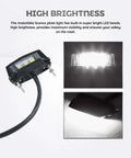 Bright LED Motorcycle License Plate Light Upgrade for Universal Motorbike Waterproof Rear Brake Tail Lamp Assembly