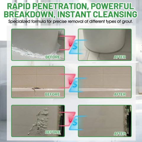 Caulk Remover Heavy Duty Formula With Penetration Power And Rapid Softening To Bust Down Stubborn Grout Residue Silicone Dissolver Easy Scrape Clean Up 6.76 Oz For Bathrooms And Kitchens before and after grout cleanup on tile and tub
