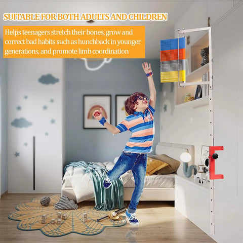 Wall Mounted Vertical Jump Measurement Tool With Adjustable Height From 27.5 To 47 Inches, Stable Training Device For Basketball And Volleyball, Accurate Readings And Easy Setup, wall-mounted in bedroom
