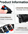 Three Way Spring Terminal Clip Push Release Connector Plate Jack Socket For Speakers Color Coded Red Blue Black 50mm
