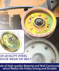 Idler Pulley Kit Replaces 753-08171 756-04129B 956-04129, shown in metal construction with bearing, close-up view