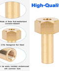 DE Filter Tank Clamp Nut No Fuss Replacement For Pool Filter Parts FNS Quad System, brass hexagon nut detail