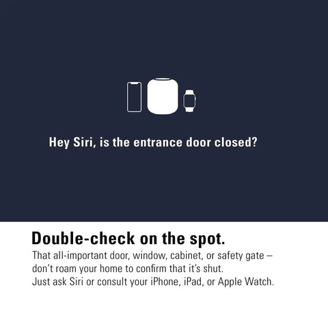 Smart Door And Window Sensor For HomeKit And Bluetooth Real Time Open Or Closed Status Instant Notifications No Bridge Required