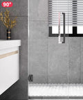 Badass Heavy Duty Two Pack Shower Door Hinges With Tight Seal Gaskets for modern bathroom glass panel installation.