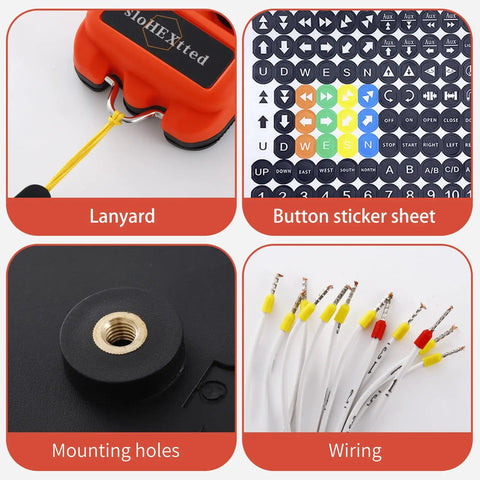 8 Channel Industrial Wireless Crane Hoist Remote Control Set For 12V 24V Overhead Bridge Cranes, lanyard, sticker sheet, wiring