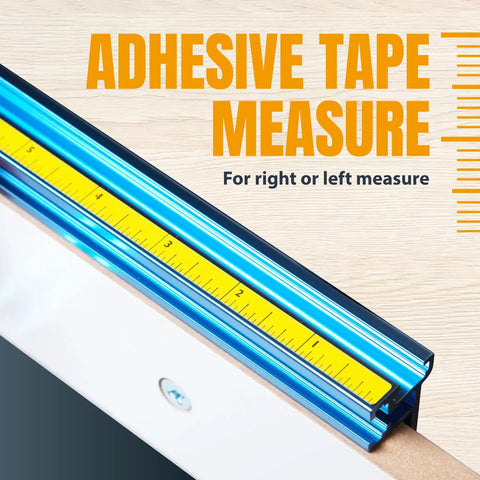 Router Table Fence System Kit With Aluminum Fence Thirty Two Inches Long And Three And A Half Inches Tall with adhesive tape measure
