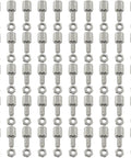Hex Standoff Spacer Screws 50 Pack 4-40 Thread, 6mm Length Brass Pillars for PC Motherboard and PCB Mounts, Male to Female