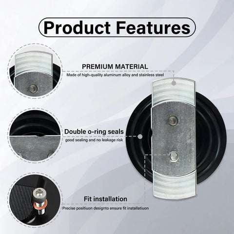 Diagram of Dipstick Adapter Repair Kit For 7.3L Powerstroke Diesel Engines highlighting material and seal features.