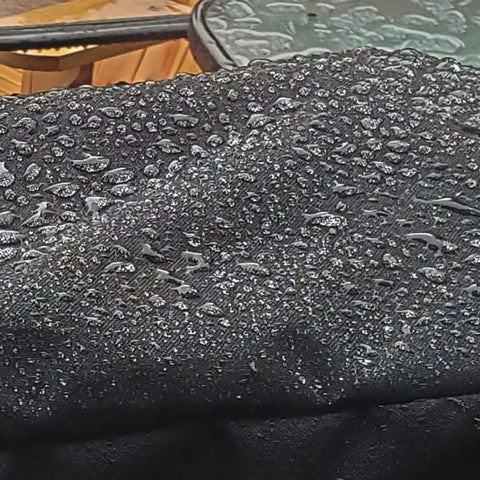 Close-up of Heavy Duty 600D Pizza Oven Cover For Ooni Koda 16 Gas Oven, Portable Outdoor Waterproof Protection, Weather Resistant.
