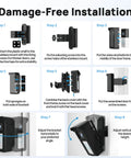 Step-by-step installation guide for No Drill Doorbell Mount For Ring And Blink Cameras With Three Way Adjustment Lets You Aim Left Right And Down Up To 40 Degrees For A Crystal Clear View Of Packages And Home Security In Any Home Or Apartment Black.