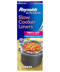 Small Slow Cooker Liners For 1 To 3 Quart Pots Pack Of 5 Easy Cleanup In Eight Seconds Or Less No Soak Required No Mess No Stress