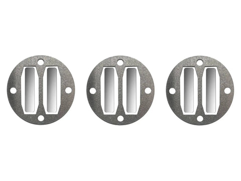 3 Set Reed Valve Kit For Air Compressors Includes 6 Stainless Steel Reed Valves And 3 Aluminum Valve Plate Gaskets For Harbor Freight Parts Replacement And Test