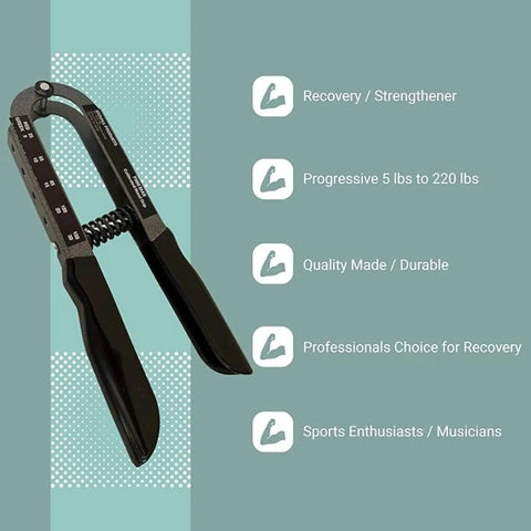 Adjustable Grip Strength Trainer For Hand Rehab And Fitness Built Tough All Steel Hand Grip Exerciser With 5 To 150 Lb Resistance