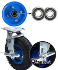 Heavy Duty Caster Wheels With Brakes Top Plate Swivel Castors For Furniture And Workbenches Trolleys And Carts Rolling Plate Castors