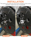 LS Swap Flexplate Adapter Spacer For TH400 TH350 700R4 Flywheel Torque Hub Transmission Crank Sleeve Gearhead Approved installed view