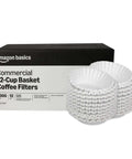 Bulk 12-Cup Basket Coffee Filters, 1000 Count, Go-To For Bunn And Most 12-Cup Commercial Brewers, Compostable Design Meets ASTM D6868-11