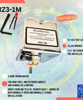 RZ3-1M Replacement Damper Motor Actuator for 24V 2-Wire Spring Return, easy install with tools and instructions visible