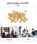 100 Pieces Decorative Craft Nails For DIY Projects, Miniature Brass Fasteners For Cards, Scrapbooking And Jewelry Boxes