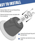 Diagram showing installation of All In One Hydraulic Helm Seal Service Kit HP6032 for SeaStar and BayStar systems.