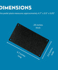 Bottom Plate Protective Cover For Compact Guitar Effects Pedals 3 Pack Easy Install dimensions; 4.7x2.5x0.25 inches.