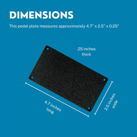 Bottom Plate Protective Cover For Compact Guitar Effects Pedals 3 Pack Easy Install dimensions; 4.7x2.5x0.25 inches.