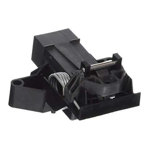 Dishwasher Door Latch Kit Replacement 5304516818 black OEM part for secure cycles and easy installation, angled view