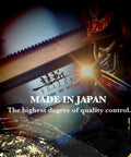 Close-up of a Dozuki Dovetail Pull Saw 8 Inch Ultra Thin 0.008 Inch Blade For Fine Woodworking, showing 'Made in Japan' engraving.