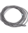 Pro Grade 16mm Steel Drain Snake Auger Cable, flexible steel spiral for effective plumbing, ideal for tackling tough clogs.