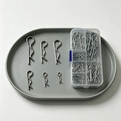Stainless Steel Hardware Pins Kit with Cotter Pins Hair Pin Clips Tractor Pins and Hitch Pin Clips for Truck Engine Repair