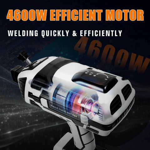 Portable Handheld Arc Welder Gun With IGBT Inverter, 110V, 120 Amp, lightweight 3.9 lb, compact 9.8 by 10 inch, five current settings