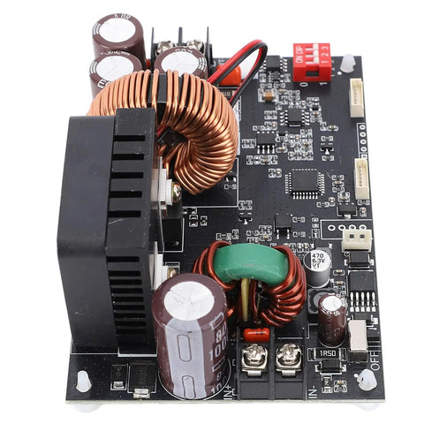 Pro Grade CNC Adjustable DC Power Supply 0-60V 20A 1200W With LCD Display circuit board components detail view