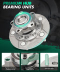 Front Wheel Bearing And Hub Assembly For Ford Transit 2015 to 2019 Front Left Right 5 Lug 515153 ABS Compatible, premium hub image