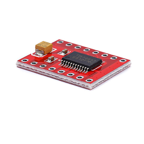 TB6612FNG Dual DC Motor Driver Module Pack Of 3 For DIY Robots And Hobby Builds H Bridge Controller on red PCB with components