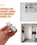 12 Pack Heavy Duty Barn Door Replacement Wheels Built Tough With Nylon Glide Rollers For Smooth Closet Track Operation And No Sweat Diy Installation Hardware Set, showing a hand holding a metal wheel bracket.