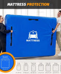 Mattress Bags For Moving And Storage Water Resistant Protector Cover For Queen Size Beds Heavy Duty Reusable Storage Bags