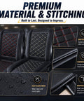 Heavy Duty Forklift Seat Cushion Features Breathable Mesh Core And Plush Padding Built Tough For Shop Floors Fits Cat Dp Gp Models 2008 To 2011. Premium quilted surface and reinforced stitching shown.
