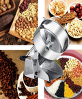 Electric Grain Mill With Stainless Steel Grinder, Heavy Duty Grain Crusher For Wheat Coffee Beans And Grains, Powder Mill featured with various grains