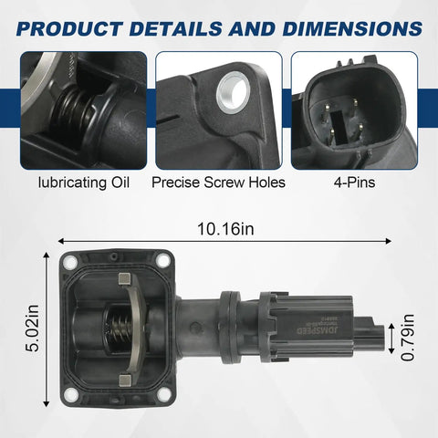Front Differential Lock Actuator Replacement For 2011-2021 Ram 1500 4x4 And 2006-2010 Dodge Ram with dimensions and features