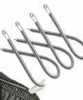 4 Piece Flexible Drawstring Threader Tools Set In Stainless Steel For Quick Cord Repair Re Thread Hoodies And Sweatpants Waistbands Shoes Laces And Elastic Bands Keeps Loose Strings Tidy And Easy To Reuse, four stainless steel tools