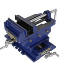 Rock Solid Cross Slide Drill Press Vise Featuring Six Inch Jaw Opening And Smooth Xy Slides For Hassle Free Benchtop Milling Woodworking And Garage Project Builds