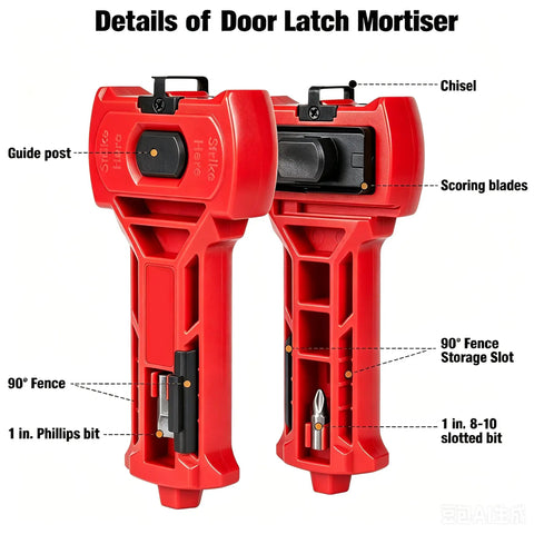 Must-Have Door Lock Installation Kit With Precision Latch Mortise Tool For Smooth DIY Home Hardware Projects And Super Easy Lock Upgrades