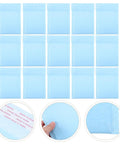 Milk Blue Bubble Mailers 11x15 Plus 4 Inch Self Seal Padded Envelopes with adhesive and bubble protection detail
