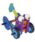 Robot Engineer STEM Kit for Kids Kid Friendly Build 10 Non Motorized Robots Read Along Storybook Manual gear mechanics.