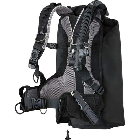 Rogue Dive BCD Gear Upgrade Lightweight Modular Back Inflation Buoyancy Compensator with ModLock Connectors, black gray.