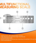 Multifunctional measuring scale for chainsaw sharpening with angle measurements and sawchain specifications by Jovant.